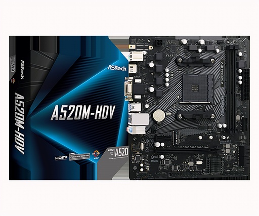 Motherboard Amd A520m-Hdv Am4 Ddr4 Pcie Compatible Micro Atx