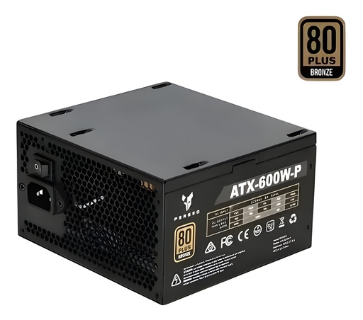 Fuente De Poder Atx 600W 80 Plus Bronze No Modular