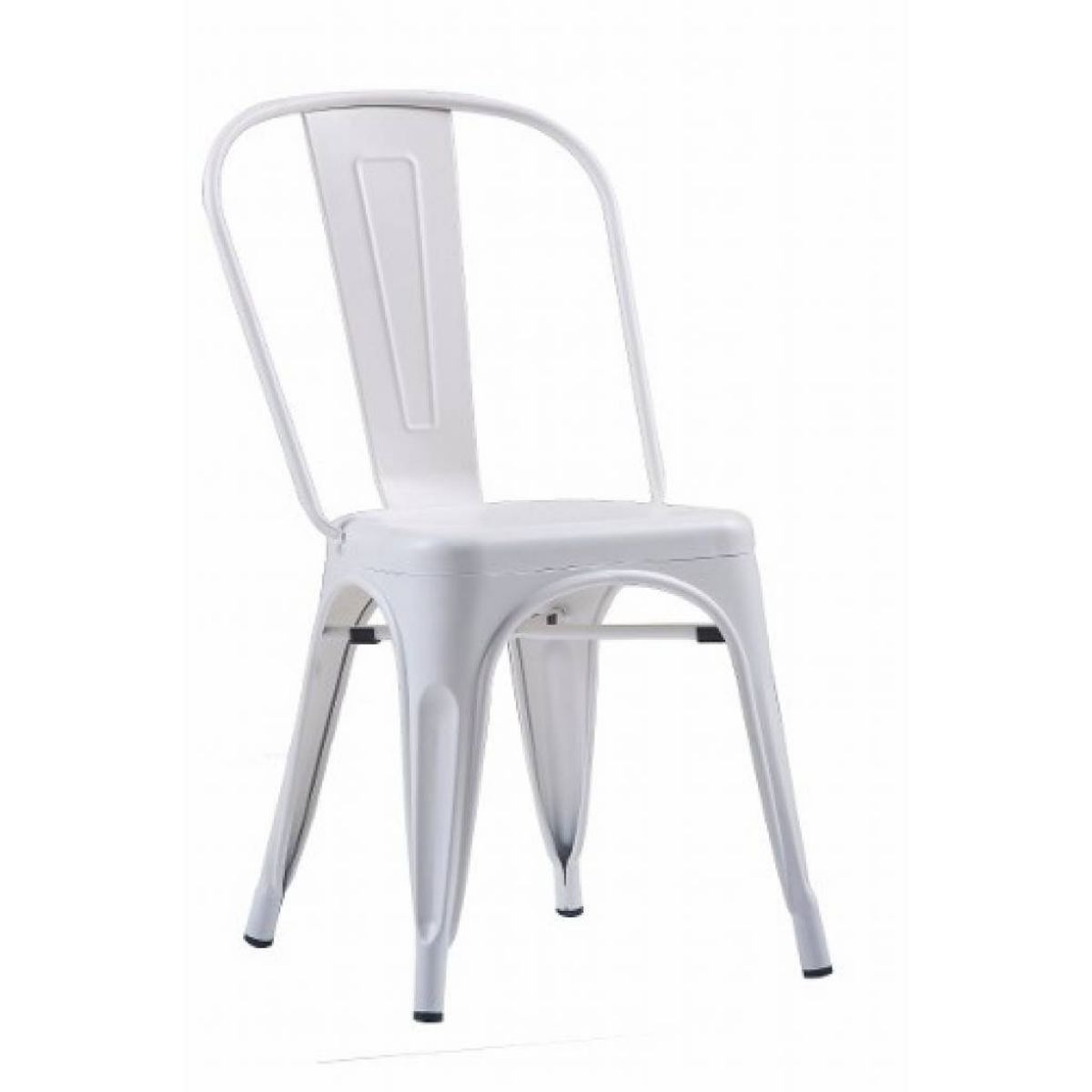 Silla De Oficina Acero Galvanizado Blanco