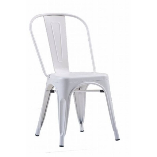 Silla De Oficina Acero Galvanizado Blanco