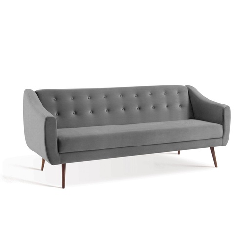 Sofá Cama Gris De Lino