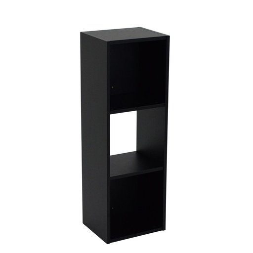 Estante De Nichos Negro 25x30cm H90cm Mdp
