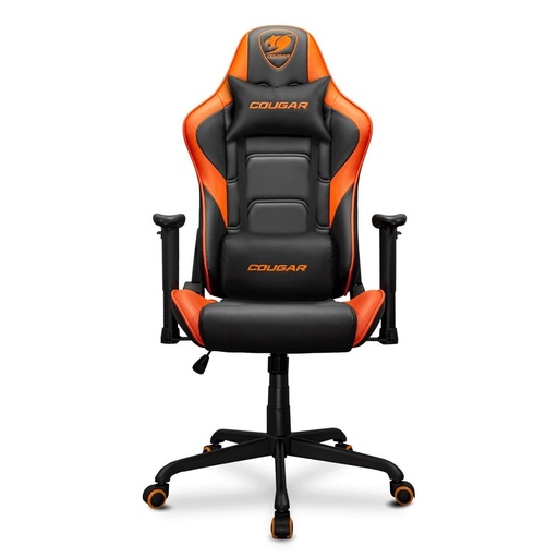 Silla Gamer Negro Cuero Pu Reposabrazos 3D Reclinable 120kg