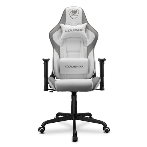 Silla Gamer Blanco Cuero Pu Reposabrazos 3D Reclinable