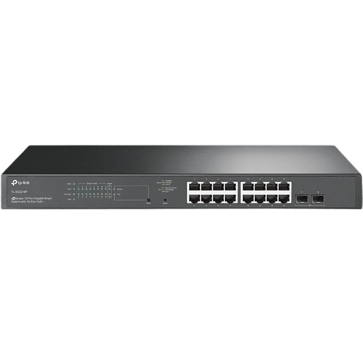 Switch No Administrable 18 Puertos Gigabit 2 Uplinks Sfp PoE+ 150W