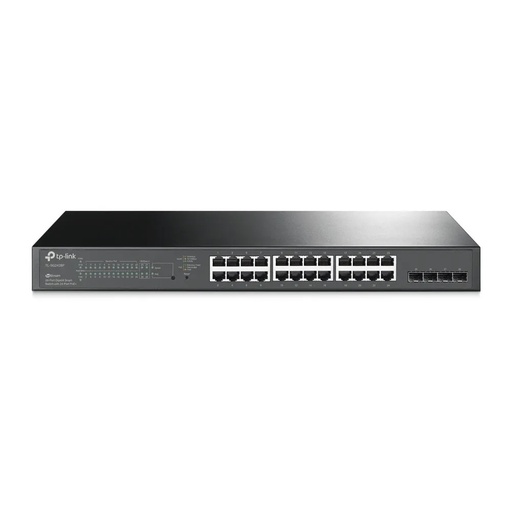 Switch No Administrable 28 Puertos Gigabit 4 Uplinks Sfp PoE+ 250W