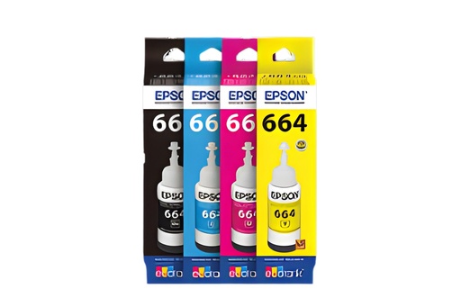 Botella De Tinta Epson T664 Cián
