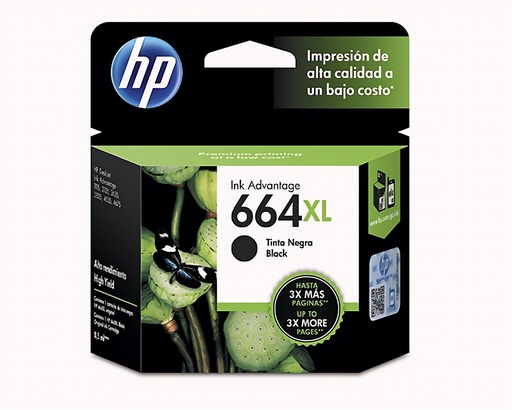 Cartucho De Tinta Hp 664XL Negra Original