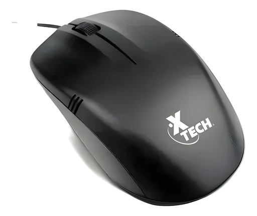 Mouse USB Cableado 3-Botones 1000dpi Negro