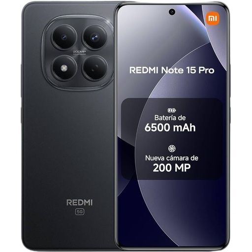 Celular Note 15 Pro 6.83 Pulgadas Amoled 8GB 256GB 5G 200MP Negro Dual SIM