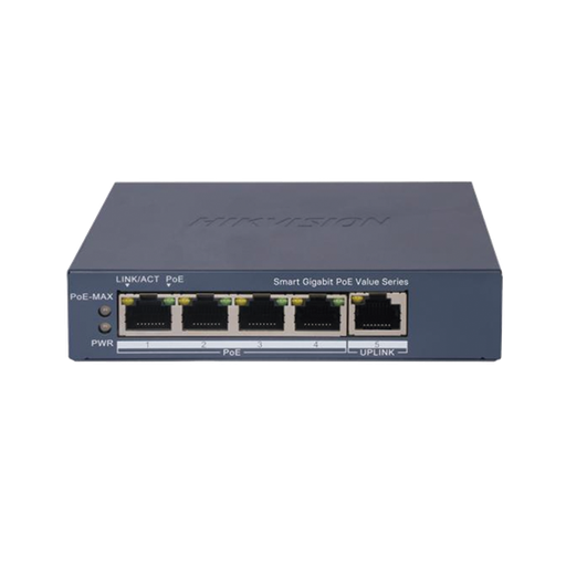 Switch Administrable Capa 2 4 Puertos Gigabit 1 Uplinks PoE+ 50W