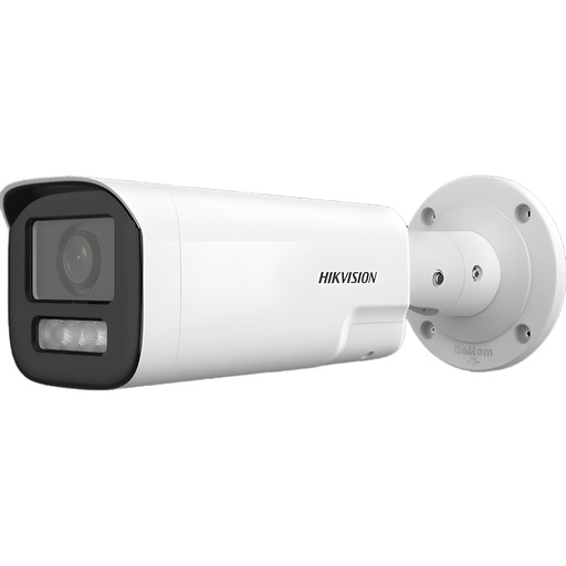 Cámara IP Bullet 4MP Exterior 2.8-12mm Luz Híbrida 50m Audio