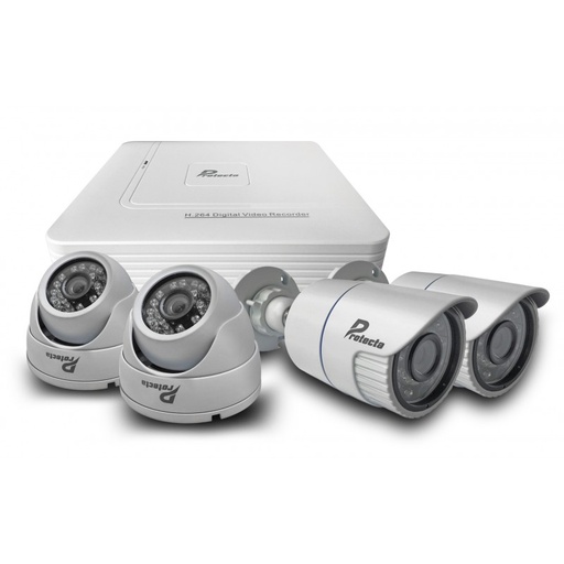 Kit De Videovigilancia IP 4 Canales 2MP