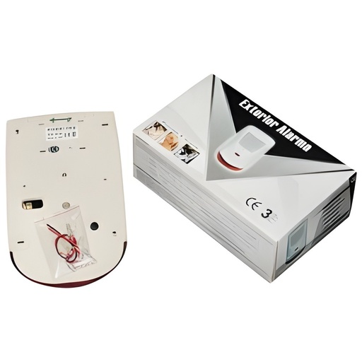 Sirena Intrusión Cableado Estroboscópica 110dB Exterior