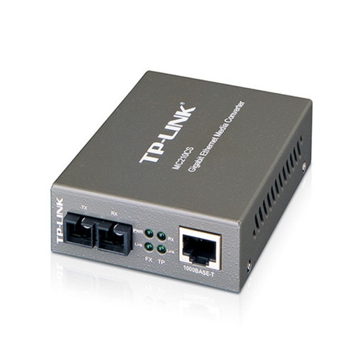 Convertidor De Fibra Óptica Gigabit Monomodo 20km Sc