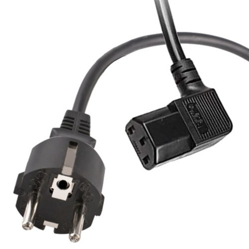 Cable Schuko A C13 90º 3x1mm² 1.8m