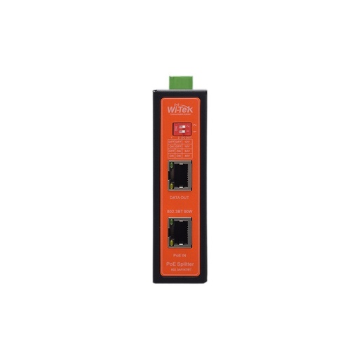 Splitter PoE 802.3bt 1 Puerto 100/1000Mbps 12V/16V/24V/48V@72W Max Output