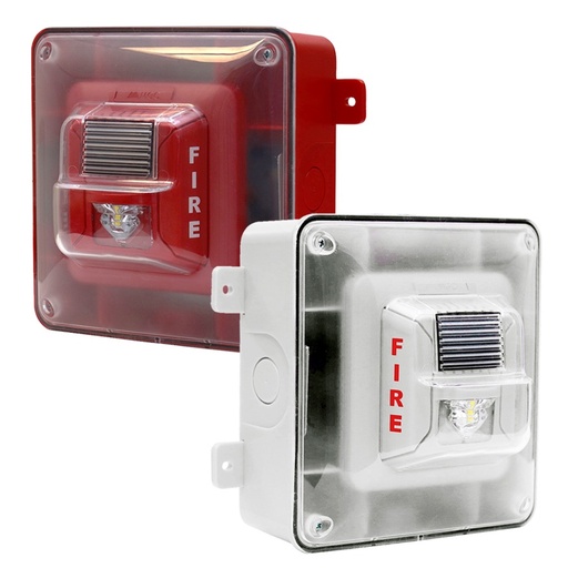 Sirena Incendio Cableado Estrobo Roja