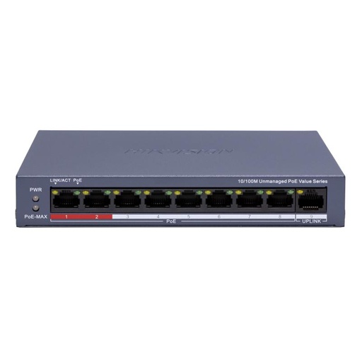 Switch PoE 8 Puertos Fast Ethernet