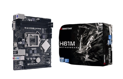 Motherboard Intel H61mhv3 Lga 1155 Ddr3 Micro-Atx Compatible Pcie Gen 2/3
