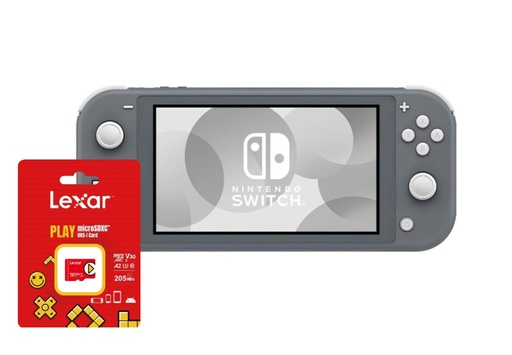 Consola Switch Lite Gris + Tarjeta microSD 256GB Lexar Play Uhs-I