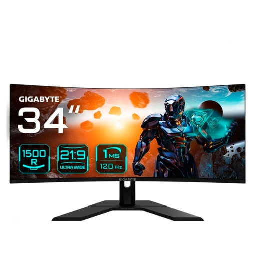Monitor LED 34" Va 3440 X 1440 Wqhd 120Hz 1ms Antirreflejo Hdr10