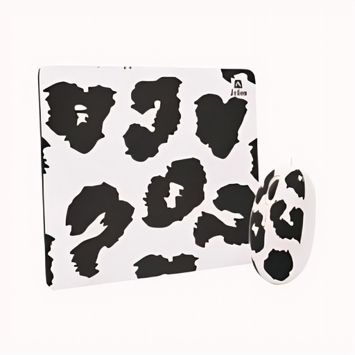 Mouse Pad Blanco Y Negro Plastico Ergonómico