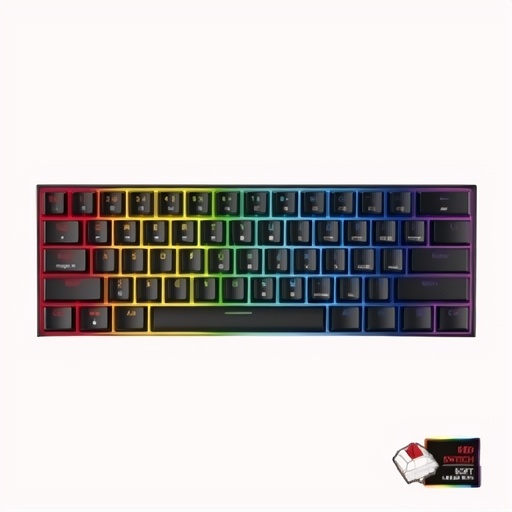 Teclado Gamer Mecánico USB FANTECH MAXFIT 61 MK-857 | Reducido, RGB, Red Switch