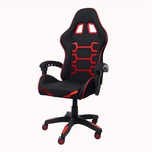 Silla Gamer Negra Roja Pu 2D Reclinable