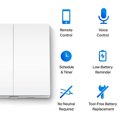 Interruptor Inteligente de Pared TP-LINK Tapo S220 | WiFi, Control por App/Voz