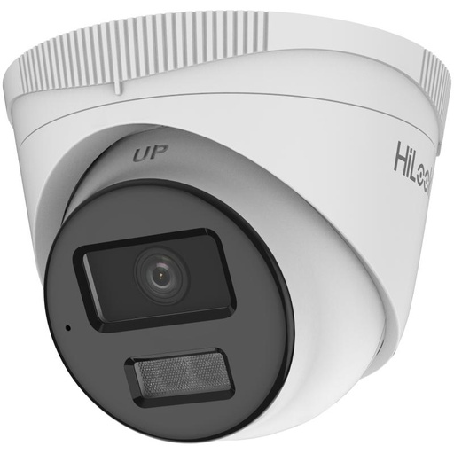 Cámara Torreta IP 4MP, Luz Híbrida, Micrófono Integrado