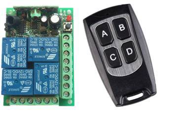 [SWBM-4] RECEPTOR DE CONTROL REMOTO 4 CANALES C/CONTROL REMOTO