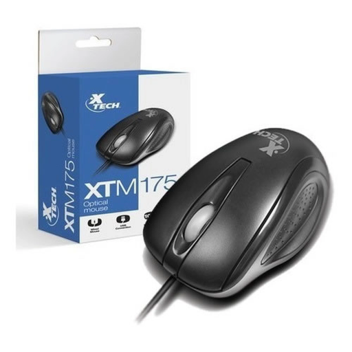 [XTM-185] Mouse Optico cableado USB Xtech XTM-185