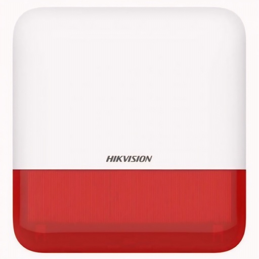 Sirena De Alarma Inalámbrica AX PRO Antirreflejo Roja Exterior