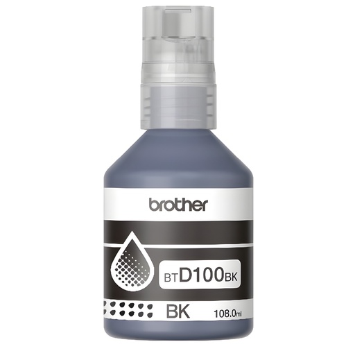 Botella De Tinta Brother Modelo Negro 108ml