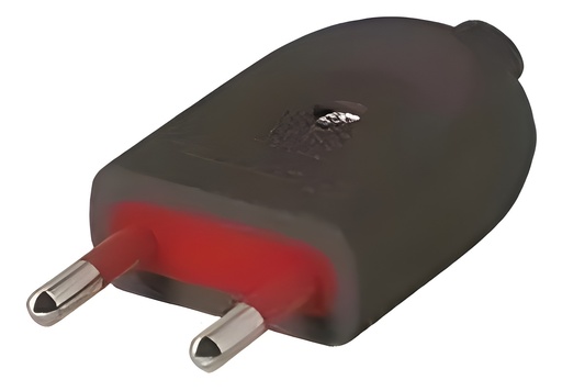 Adaptador Ficha 2L Sin Tierra Negro