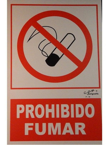 [CNOFUMAR] CARTEL DE PROHIBIDO FUMAR