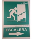 CARTEL DE SALIDA ESCALERA DERECHA SUBE