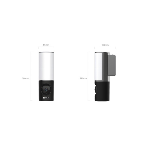 Cámara IP Domo 4MP Exterior 157° Illuminación LED Regulable 10m IP67