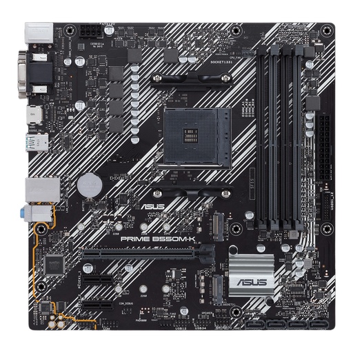 Motherboard Amd Prime B550m Am4 Ddr4 Pcie 3.0 Compatible Ryzen 5000/4000/3000 Micro Atx