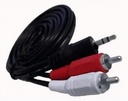 Cable Audio Conector (3.5mm) Extremos (M/M) Longitud (1.8m)