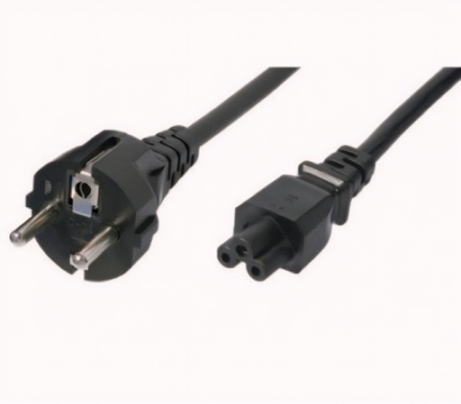 Cable De Poder 1.5 m Negro Tipo Mickey